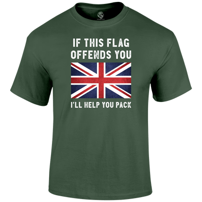 If Offended Patriotic T Shirt by Lion Legion 