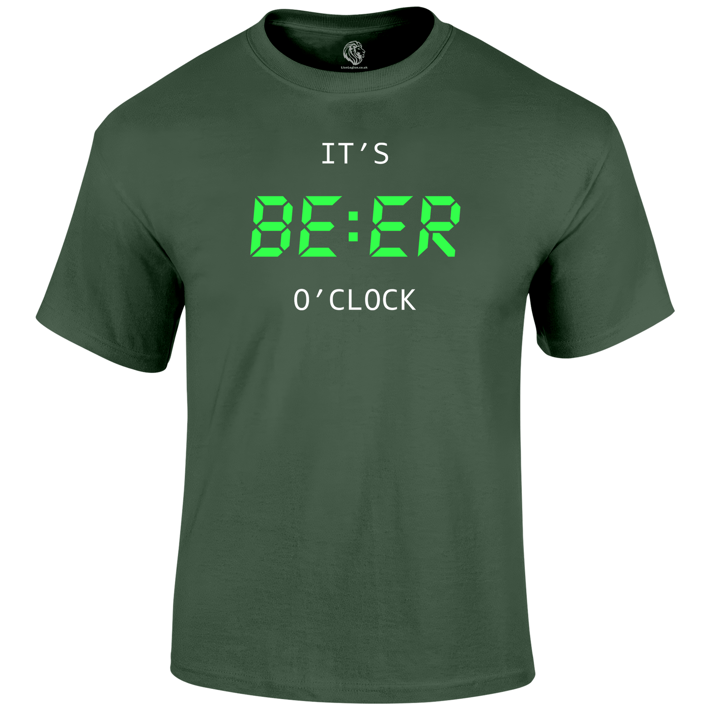Beer O'Clock Funny T Shirt by Lion Legion 