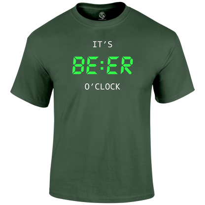 Beer O'Clock Funny T Shirt by Lion Legion 
