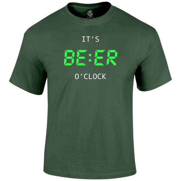 Beer O'Clock Funny T Shirt by Lion Legion 