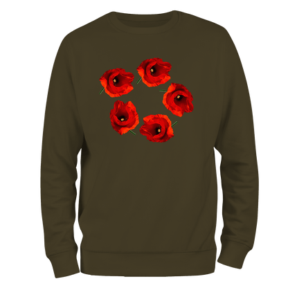 Poppy Circle Remembrance Day Sweatshirt by Lion Legion 