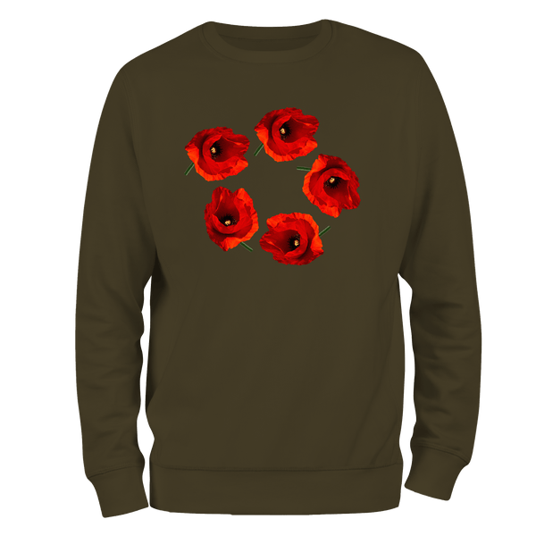 Poppy Circle Remembrance Day Sweatshirt by Lion Legion 