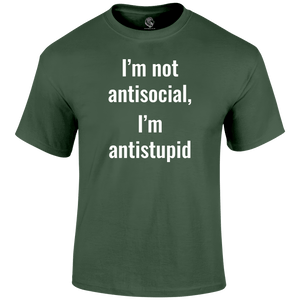 Not Antisocial T Shirt