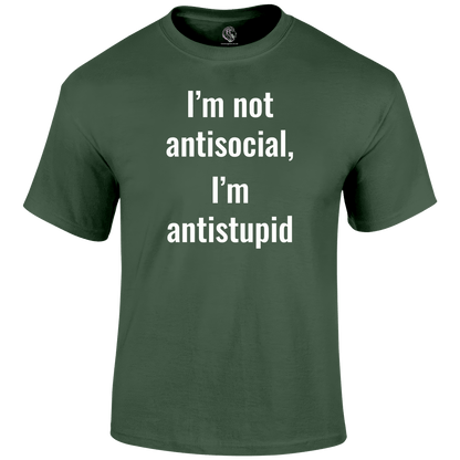 Not Antisocial T Shirt by Lion Legion 