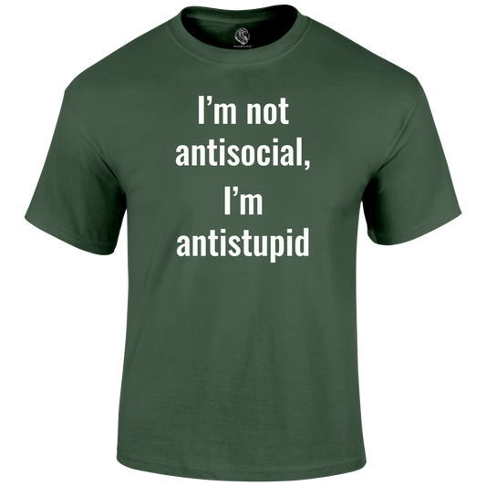 Not Antisocial T Shirt by Lion Legion 