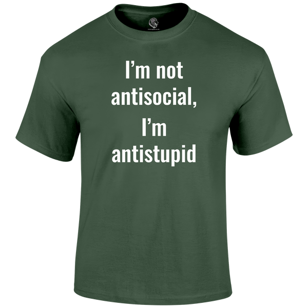 Not Antisocial T Shirt by Lion Legion 