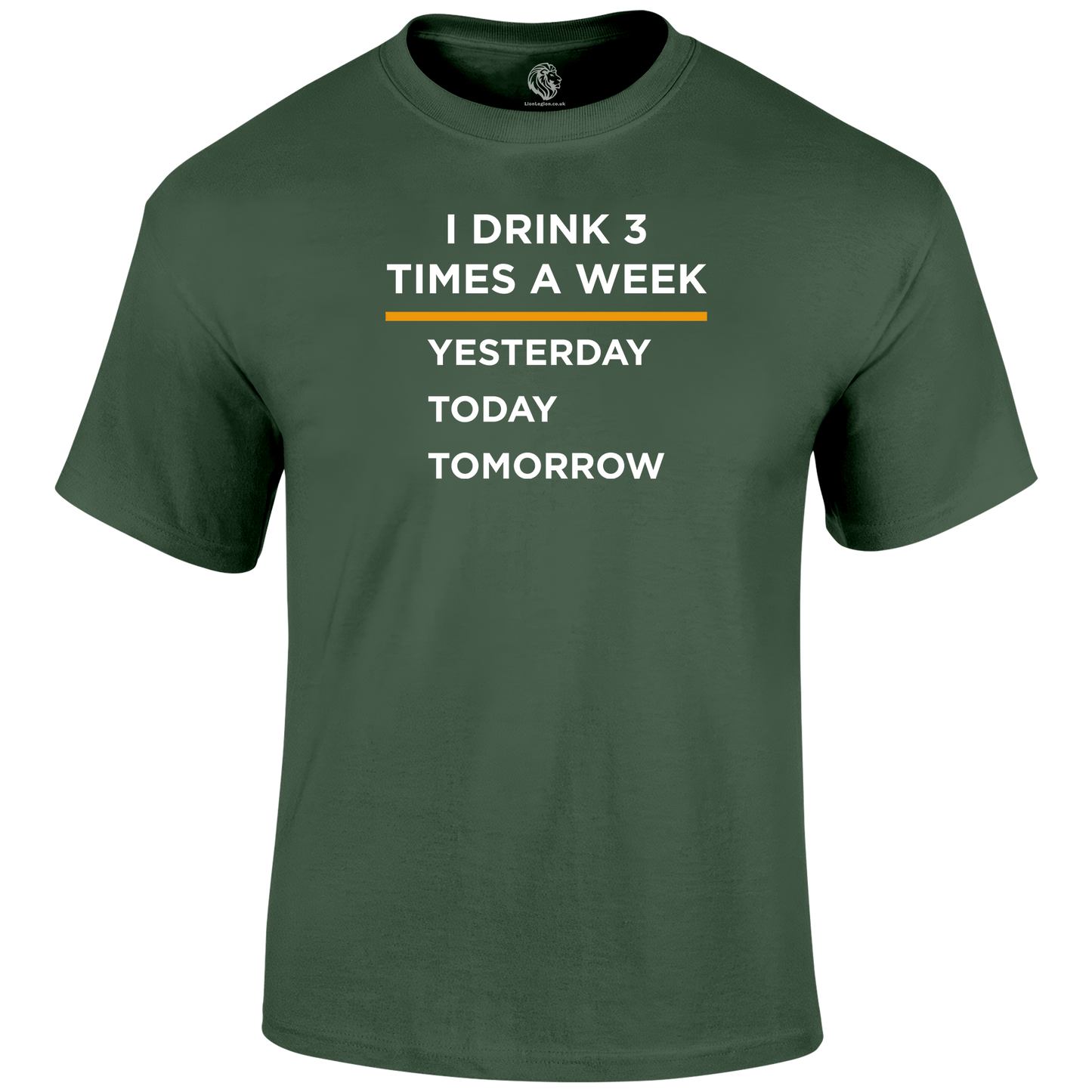 3 Times A Week T Shirt by Lion Legion 