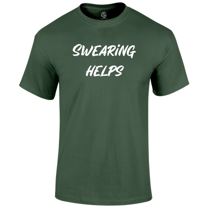 Swearing Helps Funny T Shirt by Lion Legion 