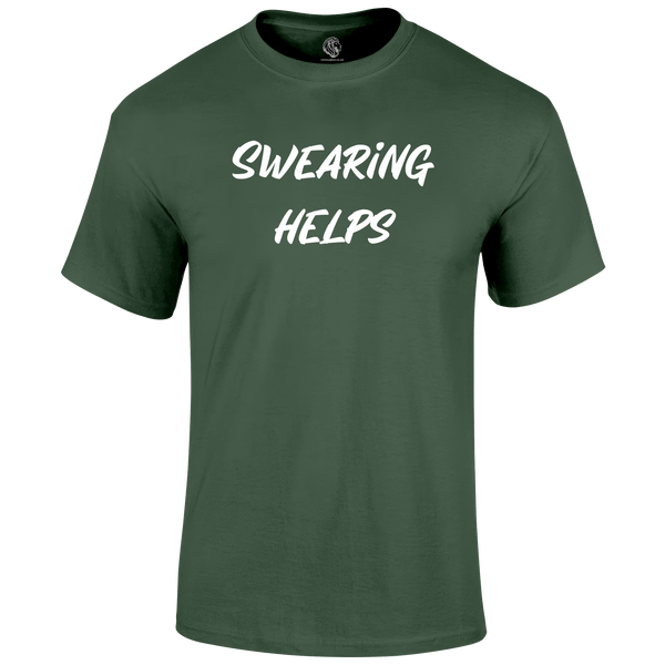 Swearing Helps Funny T Shirt by Lion Legion 