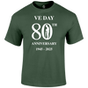 VE Day 80th Remembrance T Shirt by Lion Legion 