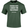 Remember When Funny T Shirt by Lion Legion 