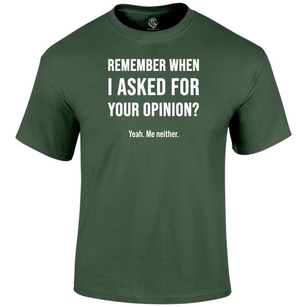 Remember When Funny T Shirt by Lion Legion 