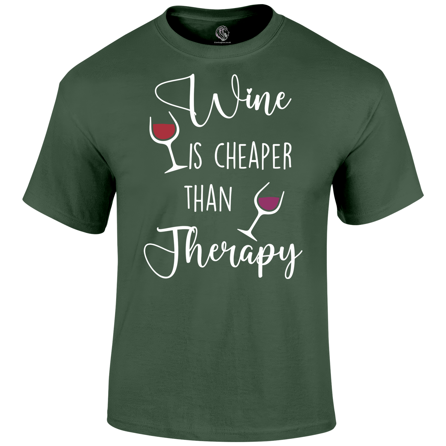 Wine Therapy T Shirt by Lion Legion 