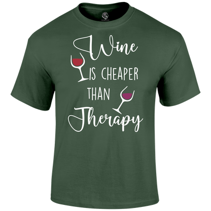Wine Therapy T Shirt by Lion Legion 