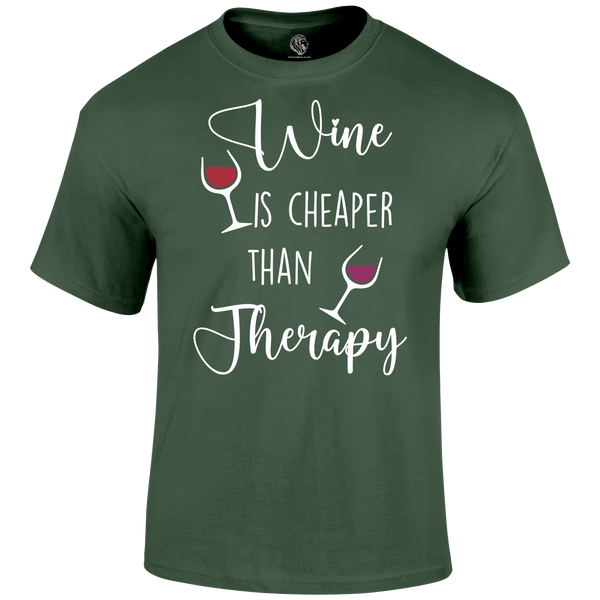 Wine Therapy T Shirt by Lion Legion 