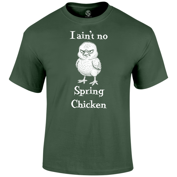 Spring Chicken Funny T Shirt by Lion Legion 