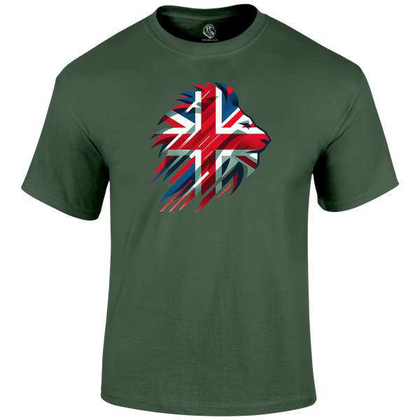 British Lion Patriotic T Shirt by Lion Legion 