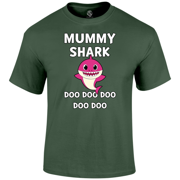 Mummy Shark Funny T Shirt by Lion Legion 