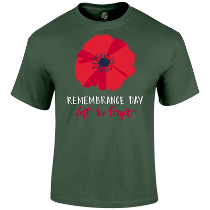 Big Poppy Remembrance Day T Shirt by Lion Legion 