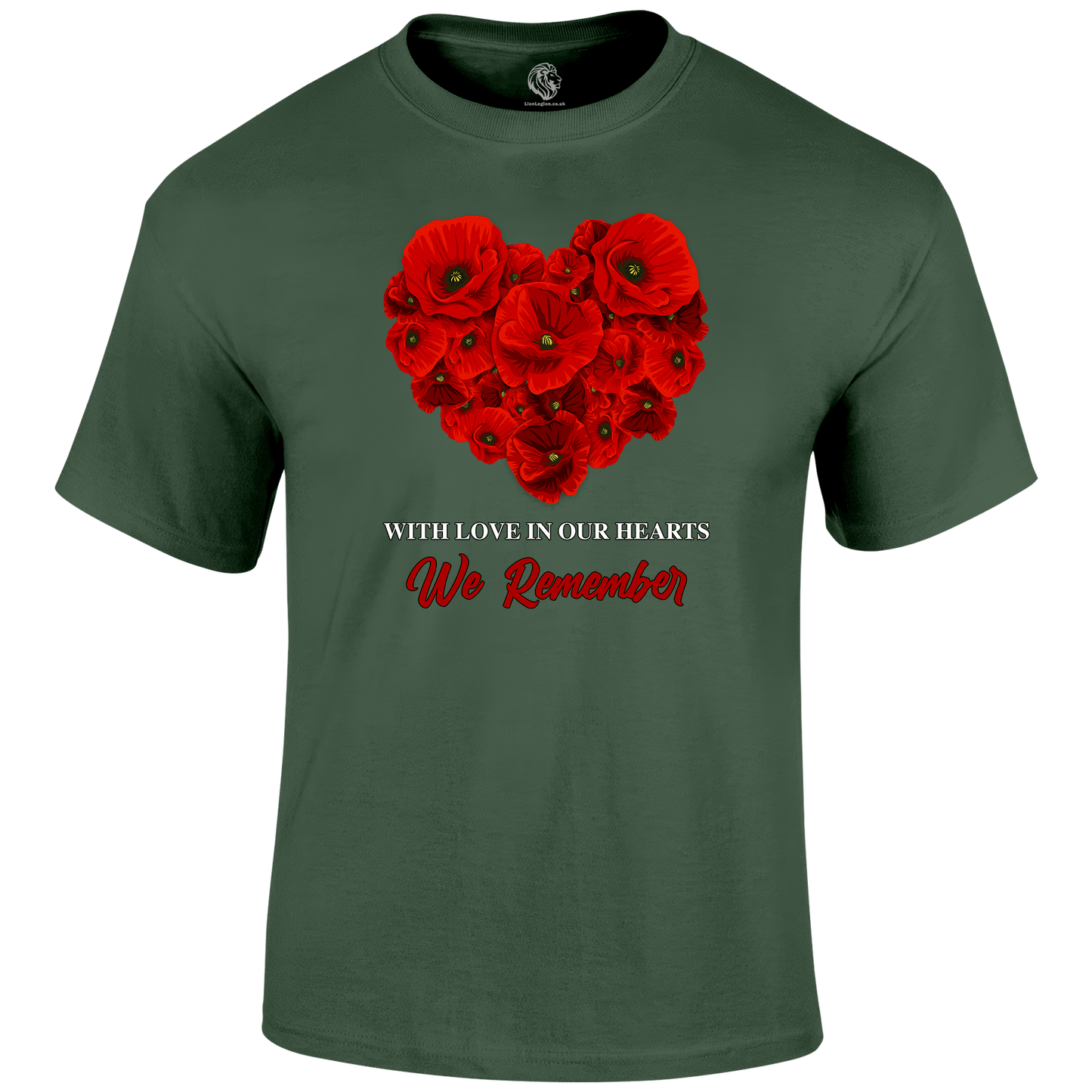 With Love Remembrance T‑Shirt by Lion Legion 