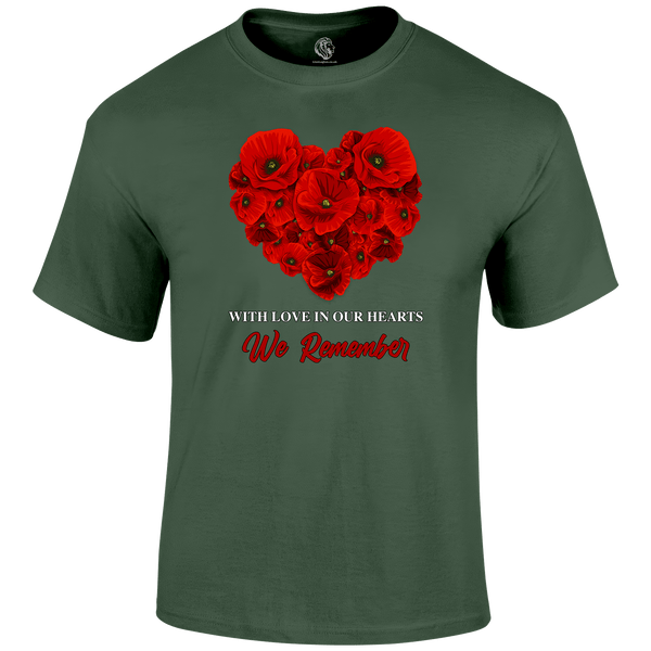 With Love Remembrance T‑Shirt by Lion Legion 