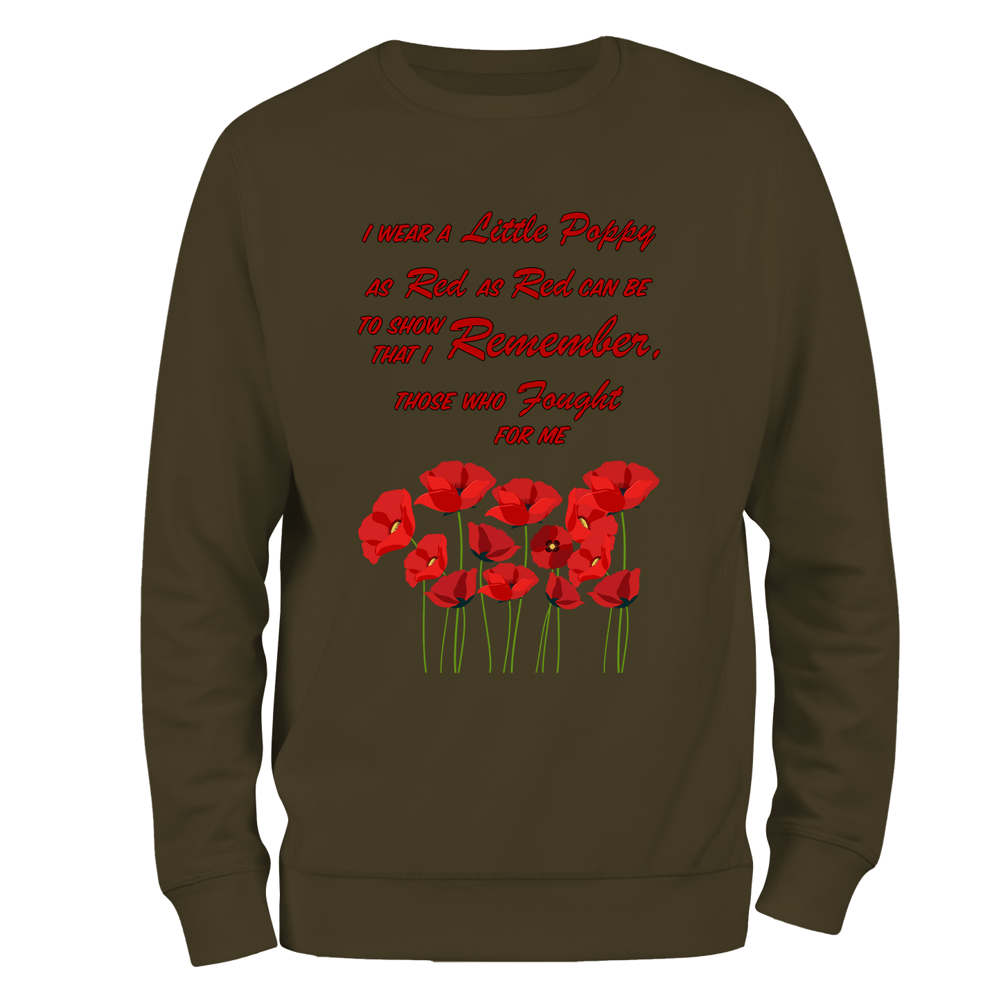 Red As Red Can Be Remembrance Day Sweatshirt by Lion Legion 