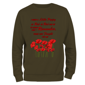 Red As Red Can Be Remembrance Day Sweatshirt