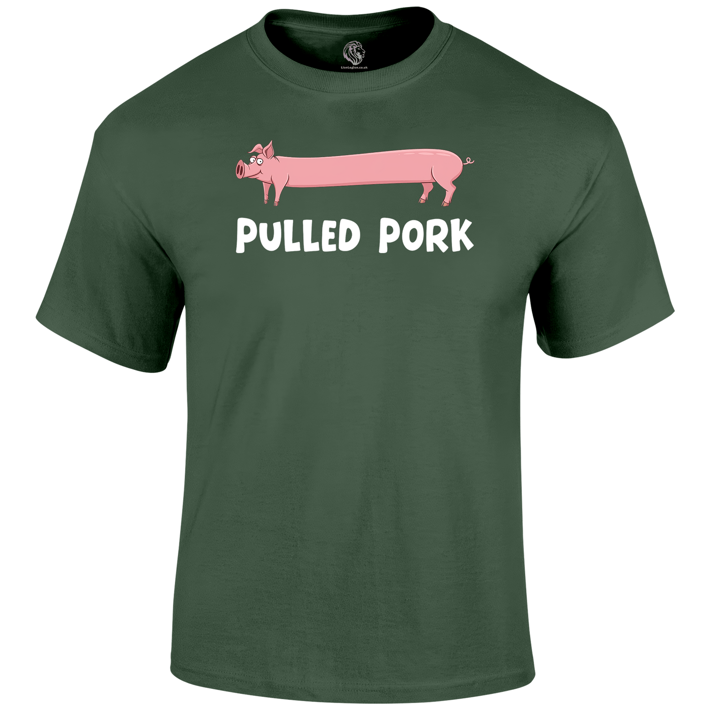 Pulled Pork Funny T Shirt by Lion Legion 