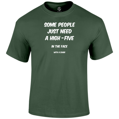 High Five Funny T Shirt by Lion Legion 