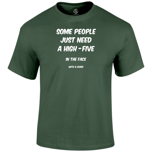 High Five Funny T Shirt by Lion Legion 