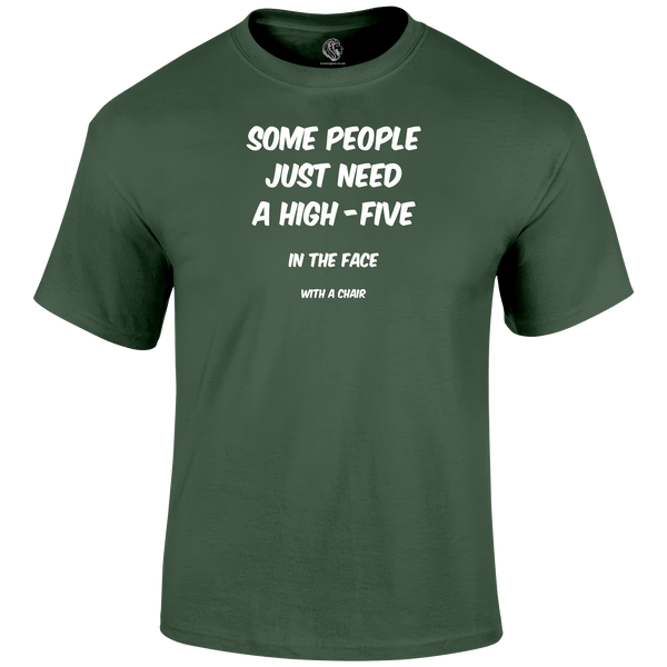 High Five Funny T Shirt by Lion Legion 