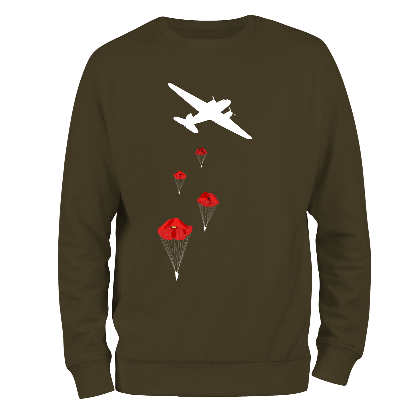 Poppy Drop Remembrance Sweatshirt by Lion Legion 