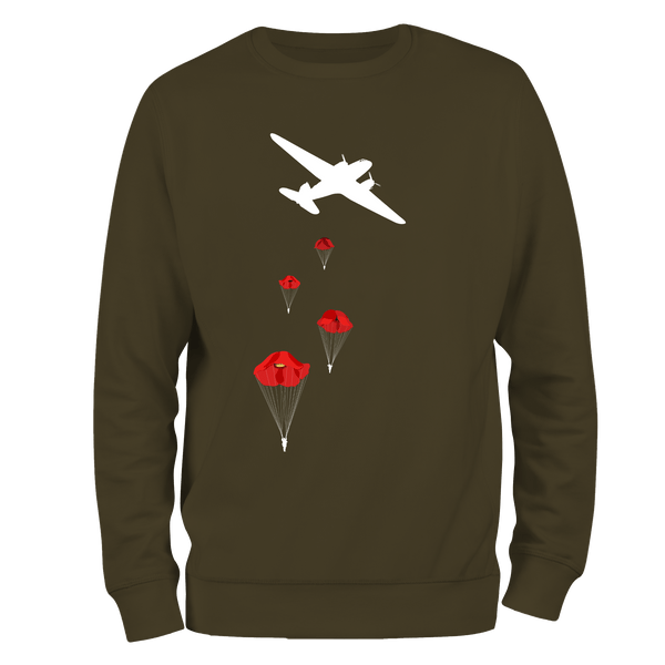 Poppy Drop Remembrance Sweatshirt by Lion Legion 