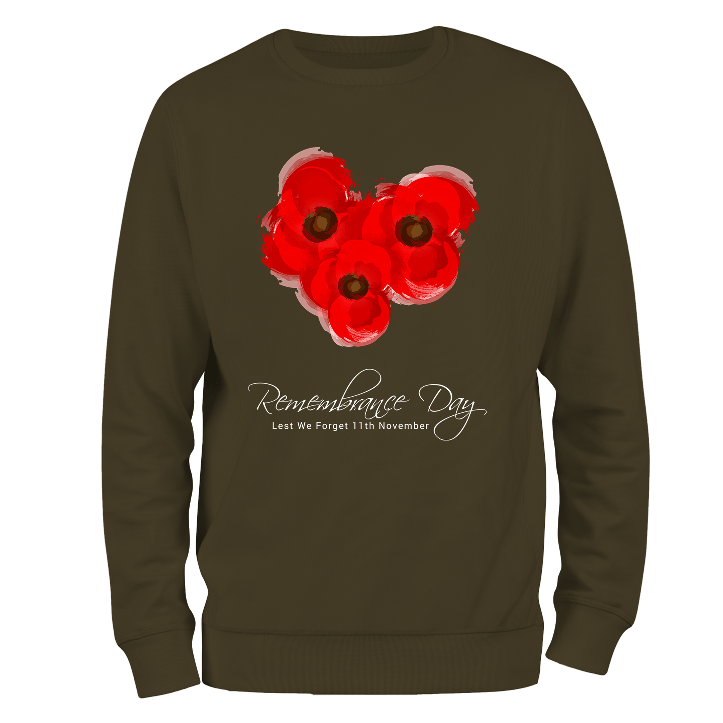 Poppy Trio Remembrance Day Sweatshirt by Lion Legion 
