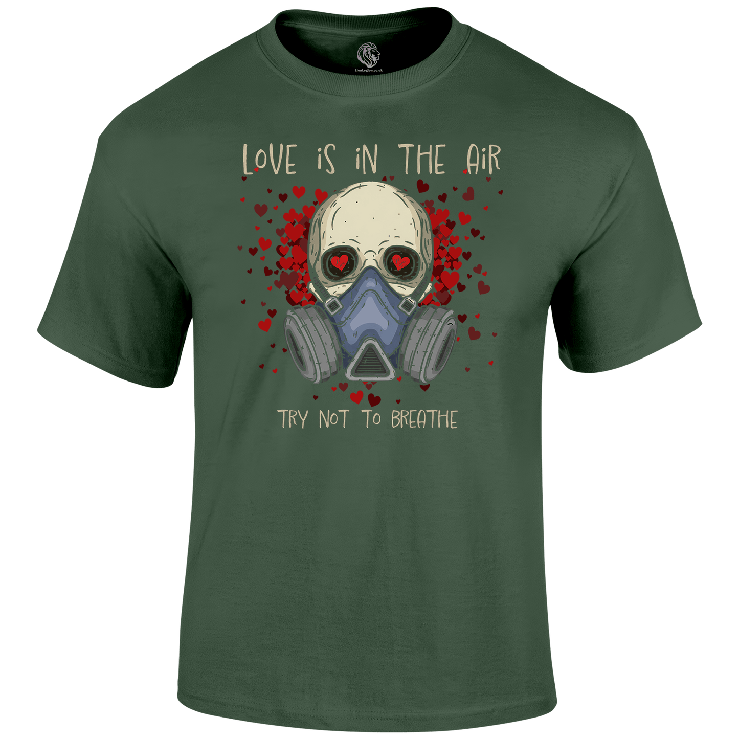 Don't Breathe Valentine's T Shirt by Lion Legion 