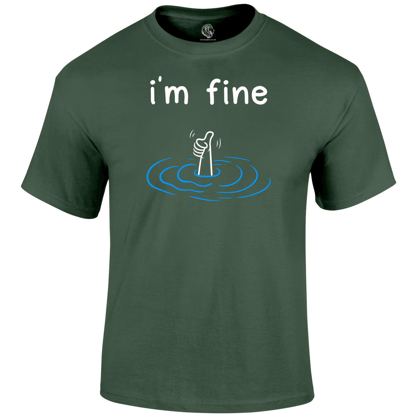 I'm Fine Funny T Shirt by Lion Legion 