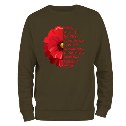 Little Poppy Remembrance Sweatshirt by Lion Legion 