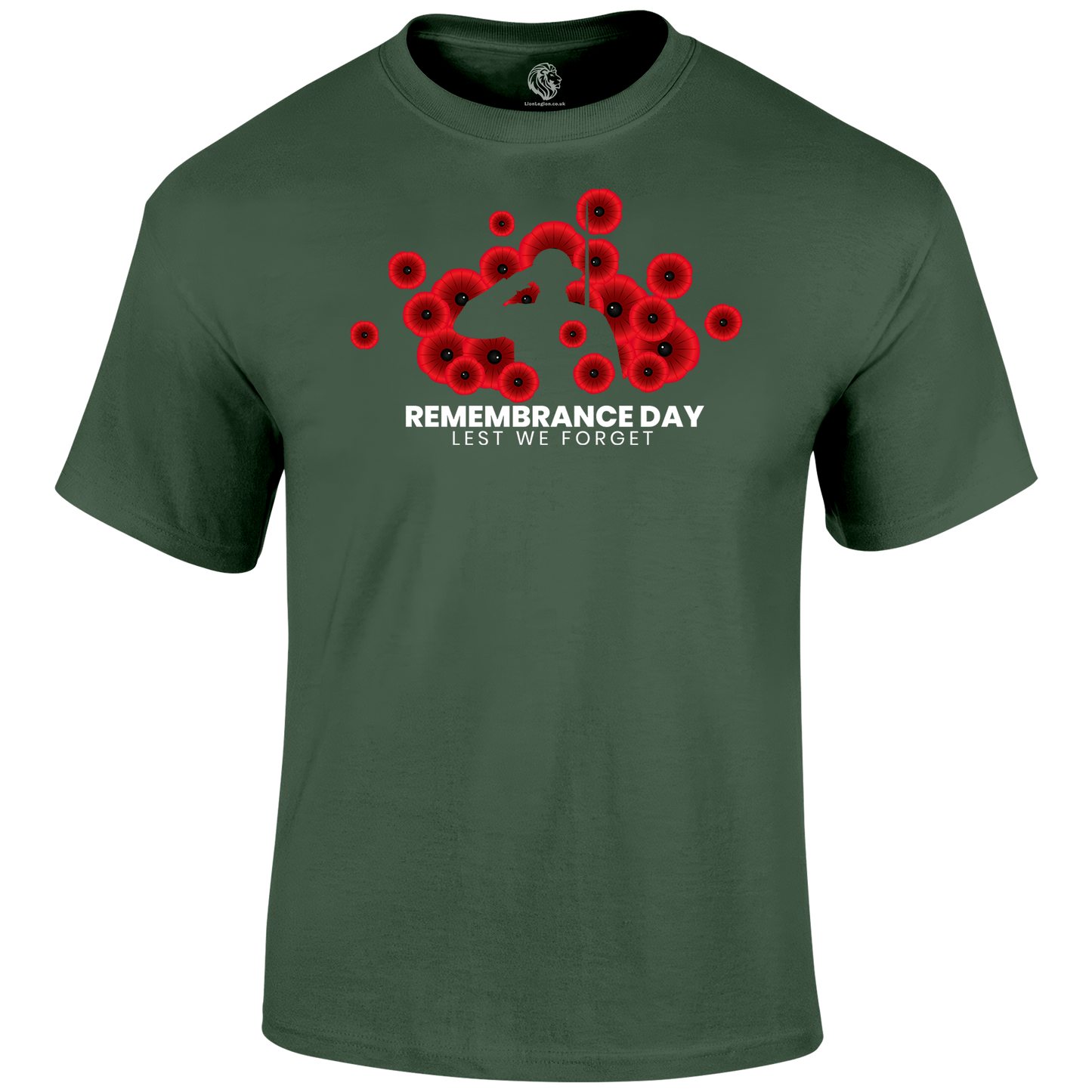 Remembrance Day T Shirt by Lion Legion 