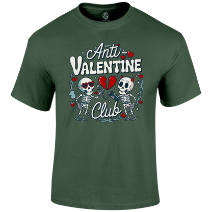 Anti-valentine Valentines Day T Shirt by Lion Legion 