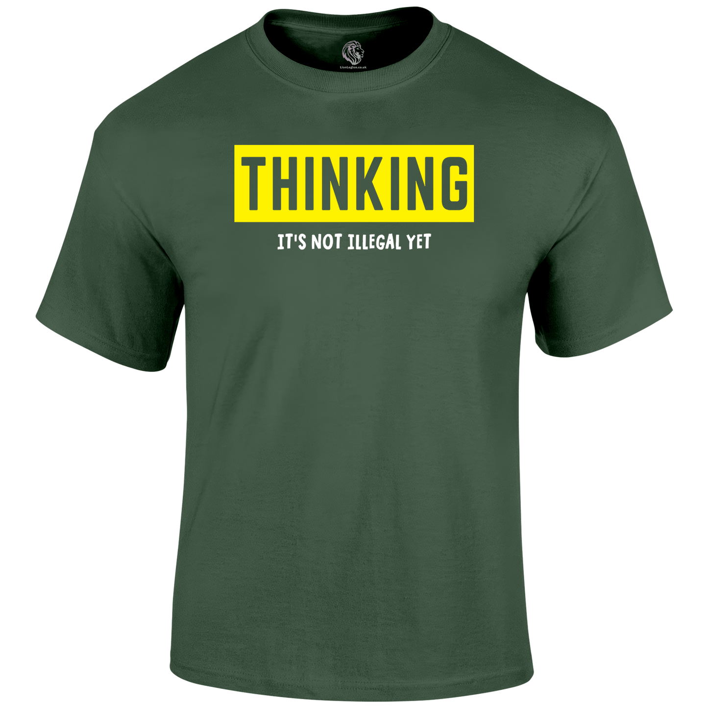 Thinking Funny T Shirt by Lion Legion 