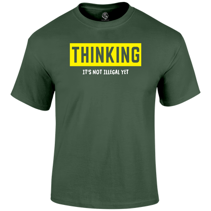 Thinking Funny T Shirt by Lion Legion 
