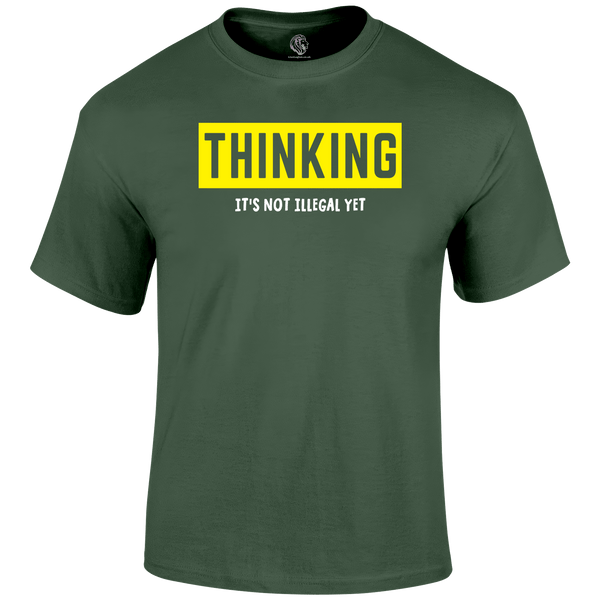 Thinking Funny T Shirt by Lion Legion 