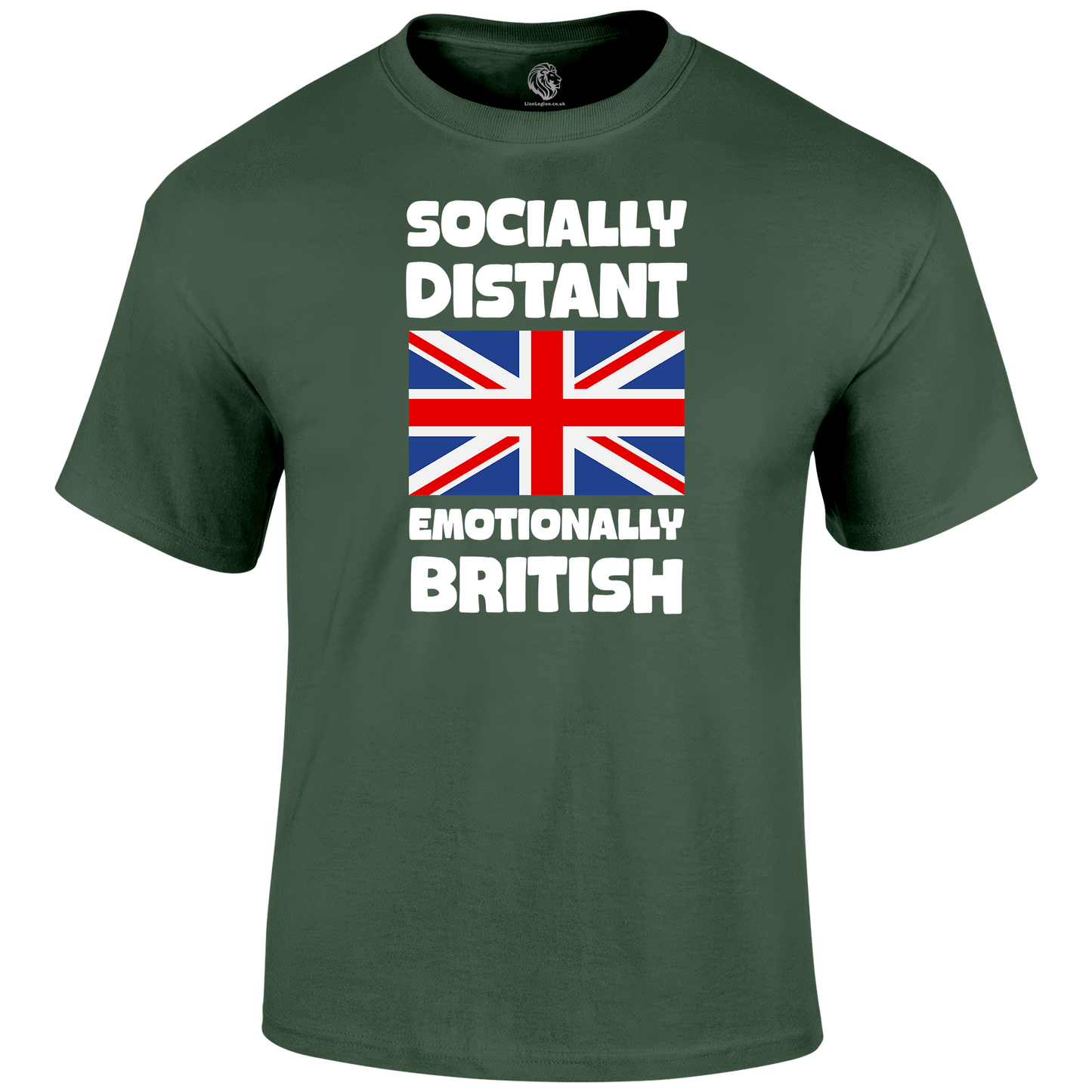 Emotionally British Patriotic T Shirt by Lion Legion 