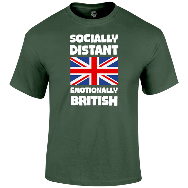 Emotionally British Patriotic T Shirt by Lion Legion 