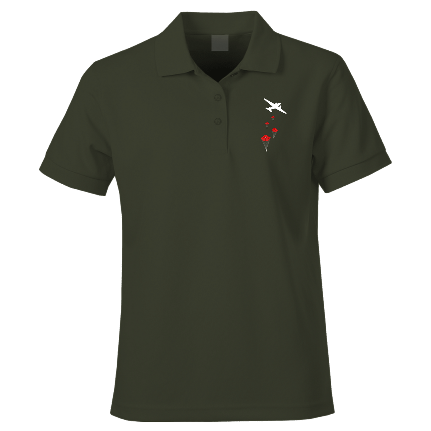Poppy Drop Remembrance Polo Shirt by Lion Legion 
