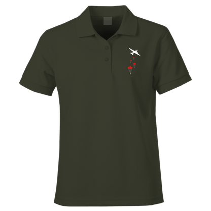 Poppy Drop Remembrance Polo Shirt by Lion Legion 
