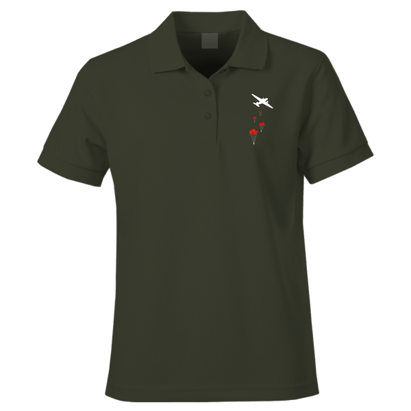 Poppy Drop Remembrance Polo Shirt by Lion Legion 