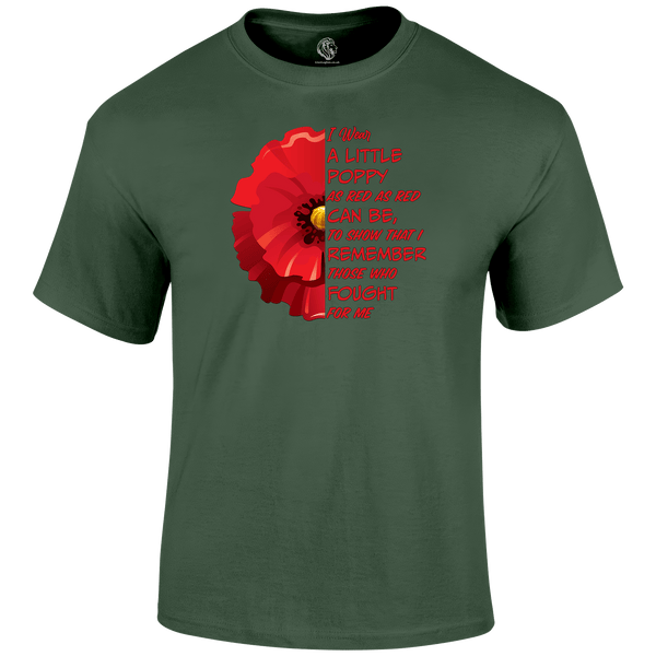 Little Poppy Remembrance T‑Shirt by Lion Legion 