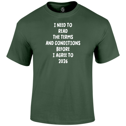 2026 terms Funny T Shirt by Lion Legion 