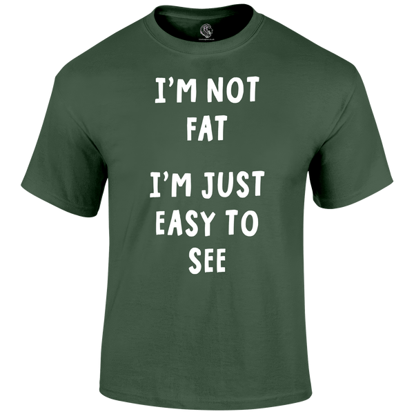 Not Fat Funny T Shirt by Lion Legion 